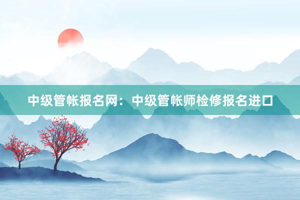 中级管帐报名网：中级管帐师检修报名进口